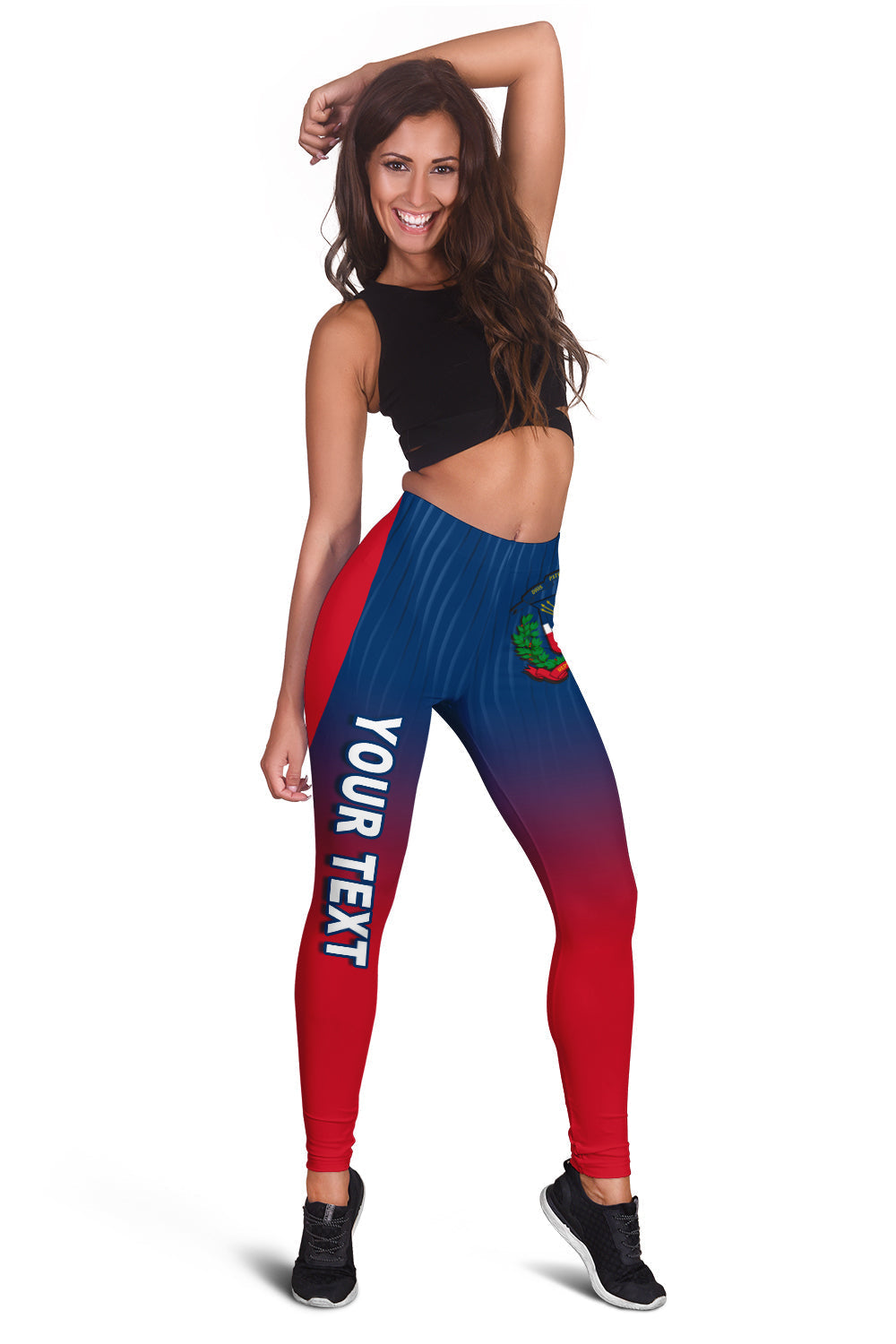 (Custom Personalised) Dominican Republic Women Leggings Dominicana Style Sporty LT13