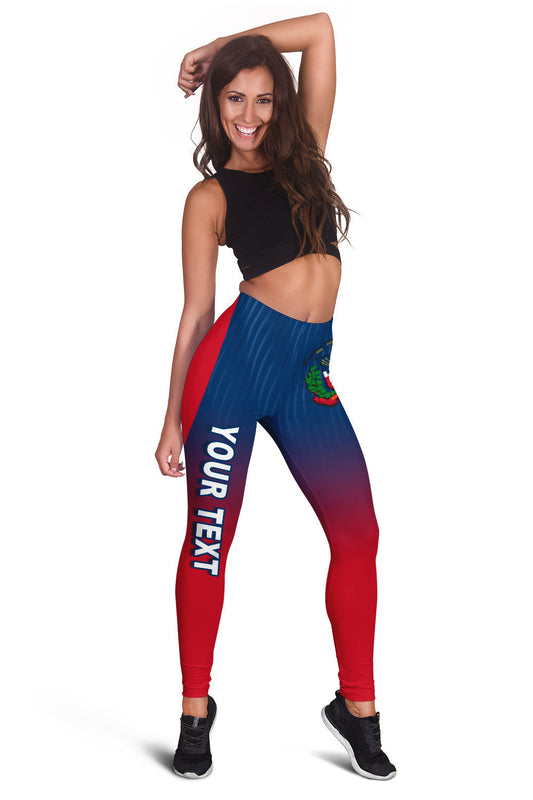 (Custom Personalised) Dominican Republic Women Leggings Dominicana Style Sporty LT13