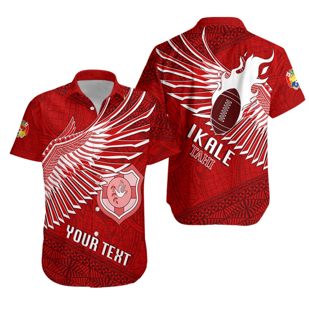 (Custom Personalize) Tonga Rugby Hawaiian Shirt Ikale Tahi Soaring Wings LT7