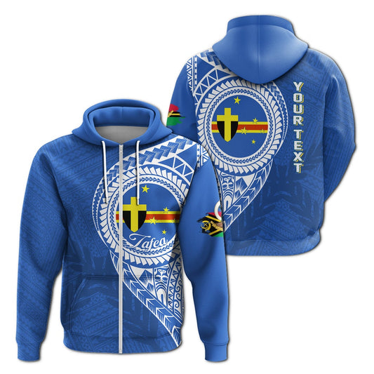 Custom Vanuatu Tafea Province Zip Up Hoodie Tafea Emblem LT7