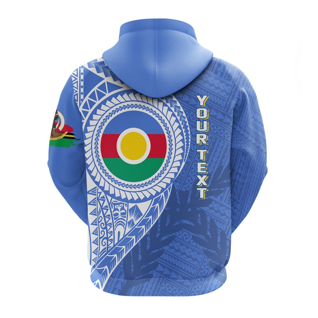 Custom Vanuatu Shefa Province Zip Up Hoodie Shefa Emblem LT7
