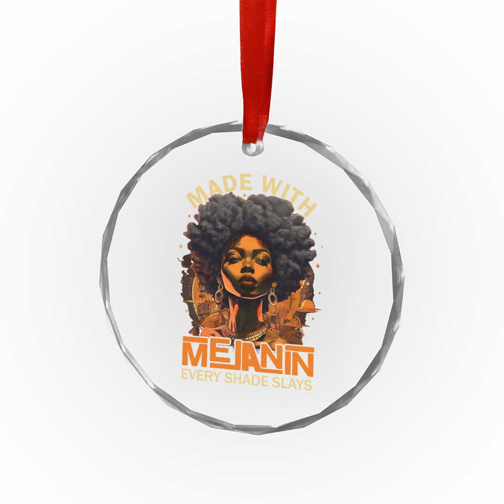 Black Women Crystal Glass Ornament Melanin Juneteenth Black History TS10