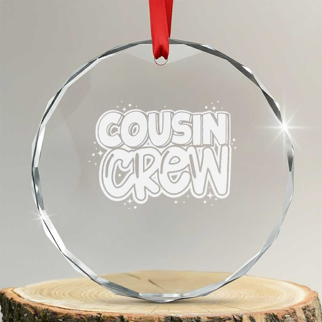 Cousin Crew Crystal Glass Ornament Cute Matching Cousins Summer Beach Vacation TS10
