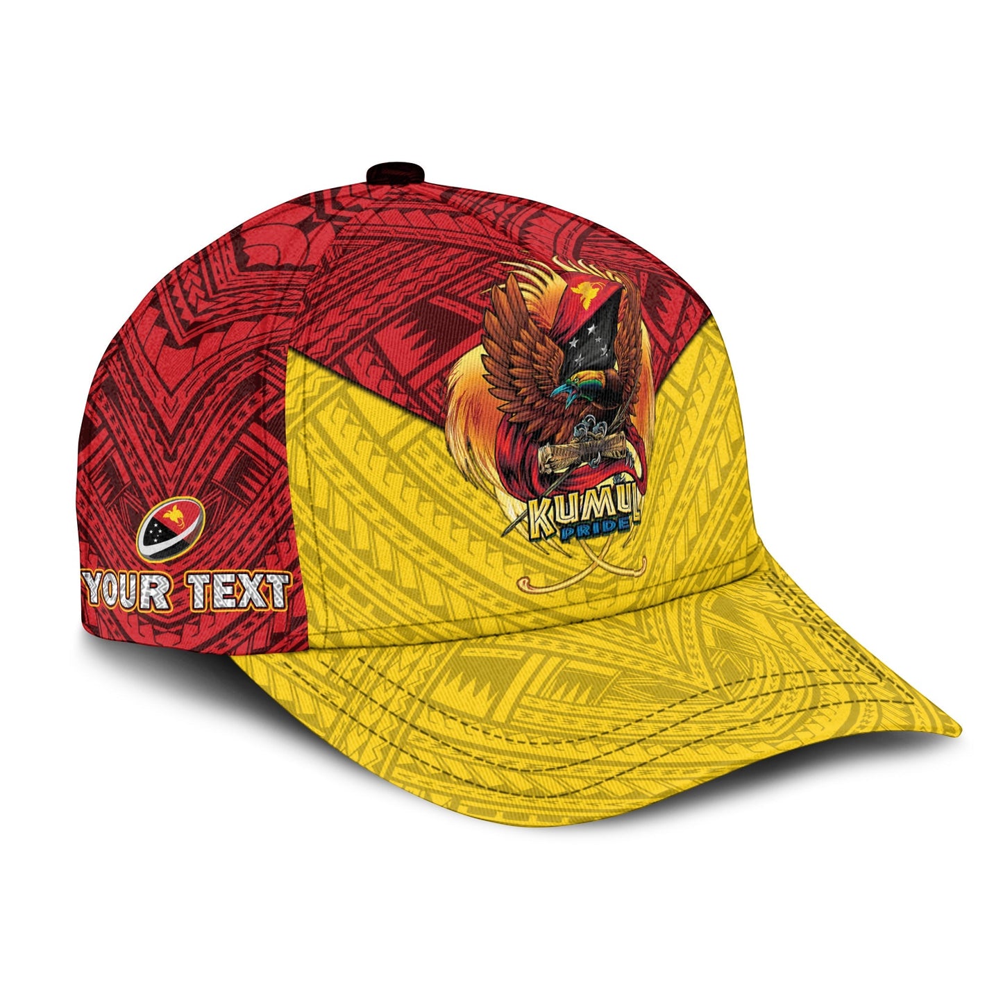 Custom Personalised Papua New Guinea Rugby Kumul Pride Cap LT2