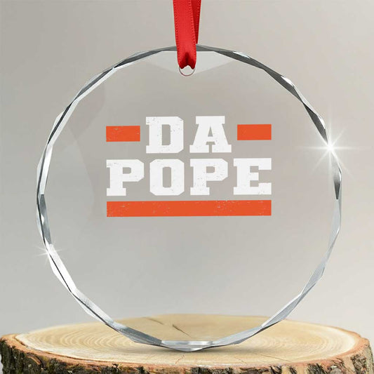 Da Pope Leo XIV Crystal Glass Ornament From America Chicago TS10