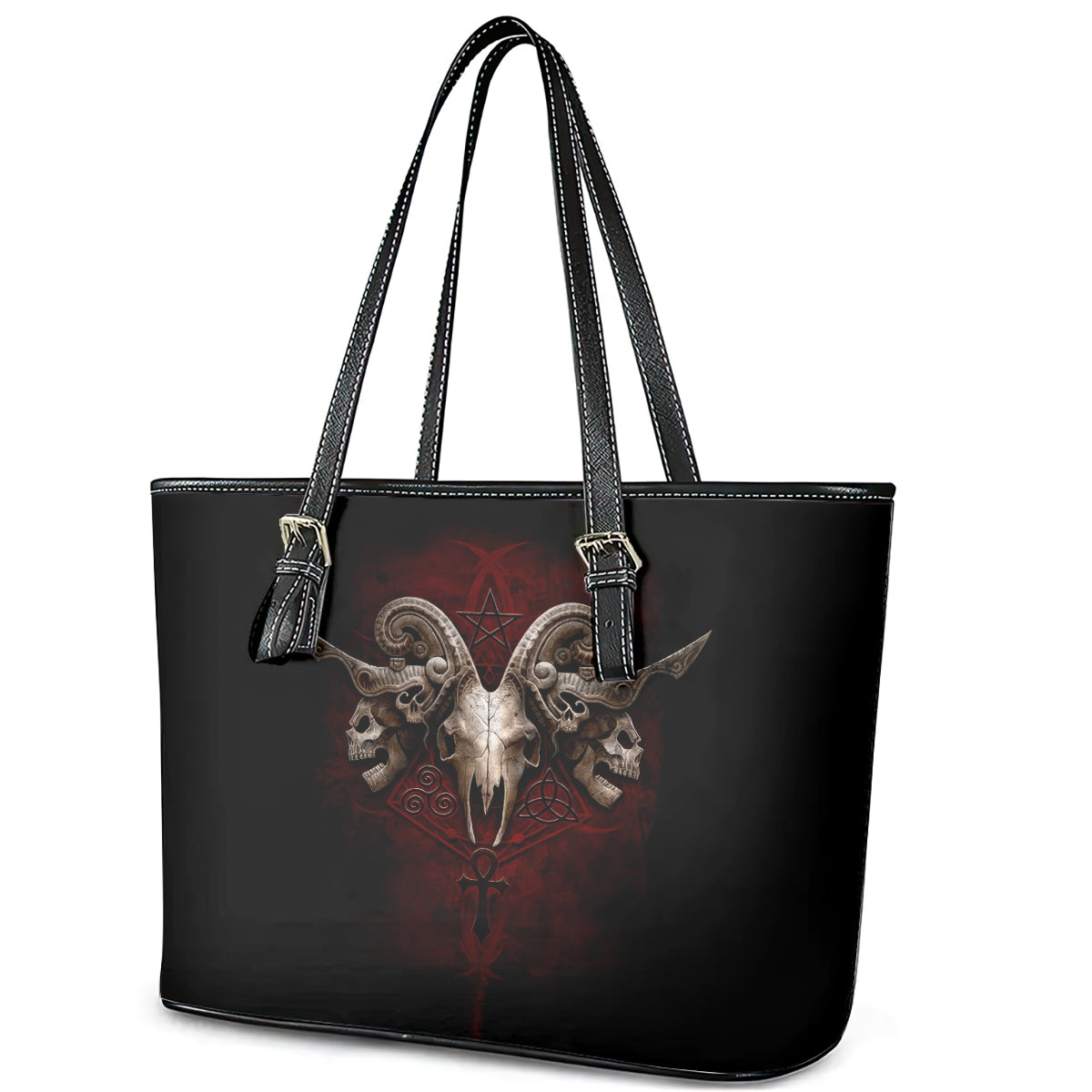 Skull Leather Tote Bag Boy Band Queen DT01