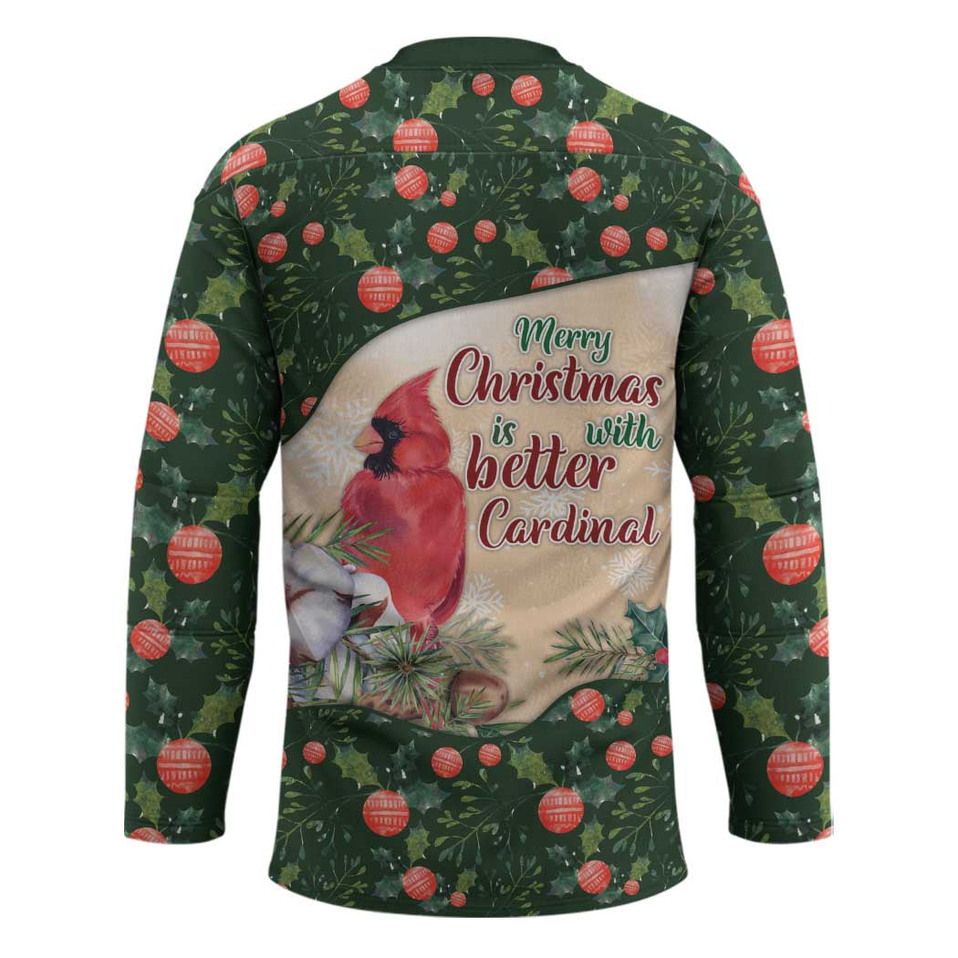 Memorial Cardinal Christmas Hockey Jersey When A Cardinal Appears Loved One Is Near DT05