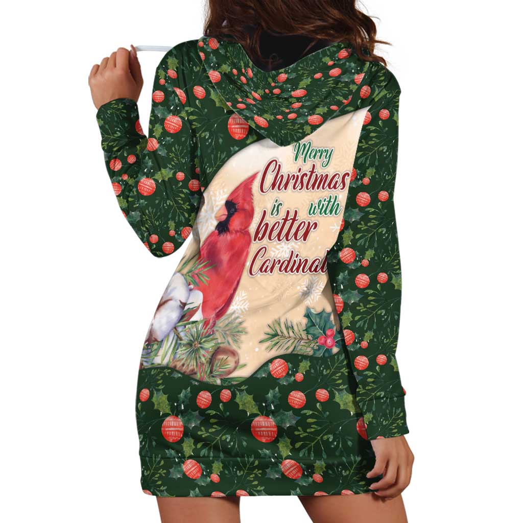 Memorial Cardinal Christmas Hoodie Dress When A Cardinal Appears Loved One Is Near DT05