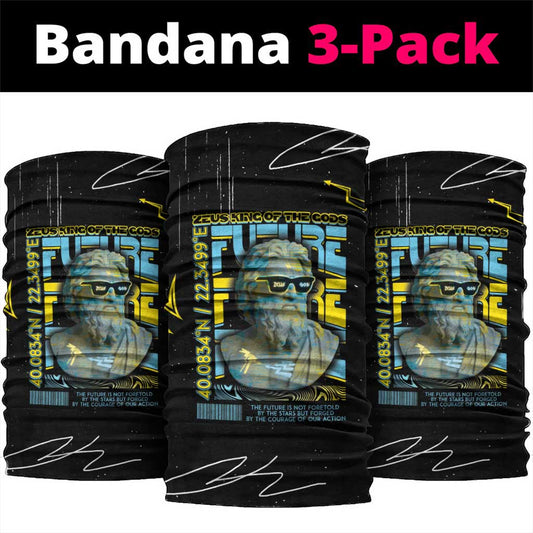 Ancient Greek Zeus Neck Gaiter Futuristic Style DT05