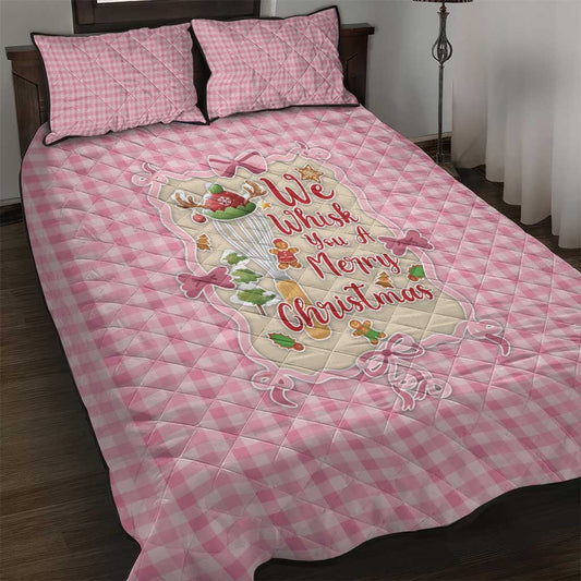 We Whisk You A Merry Christmas Quilt Bed Set Cute Style DT05