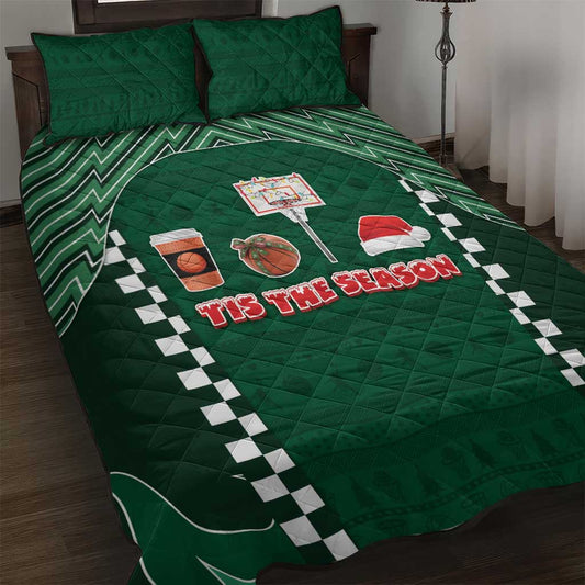 Basketball Christmas Quilt Bed Set Tis The Season DT05