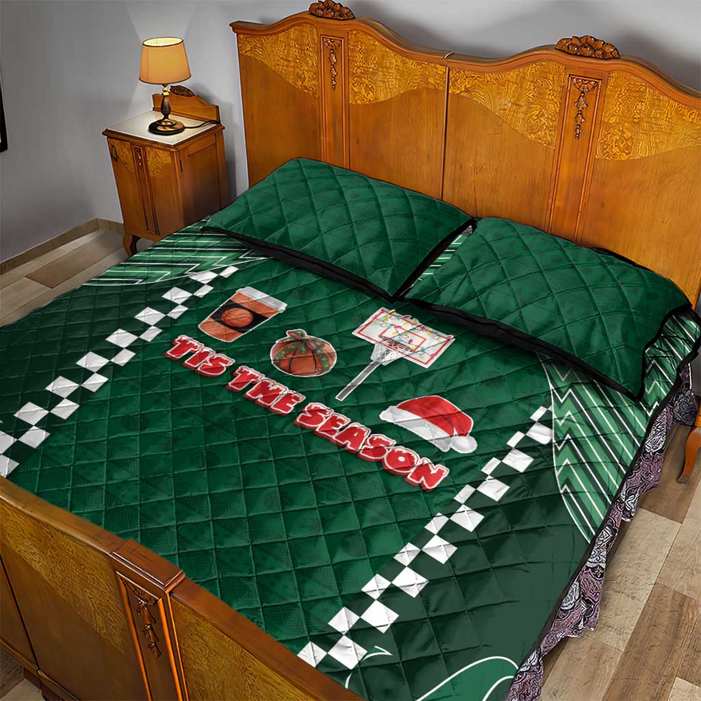 Basketball Christmas Quilt Bed Set Tis The Season DT05
