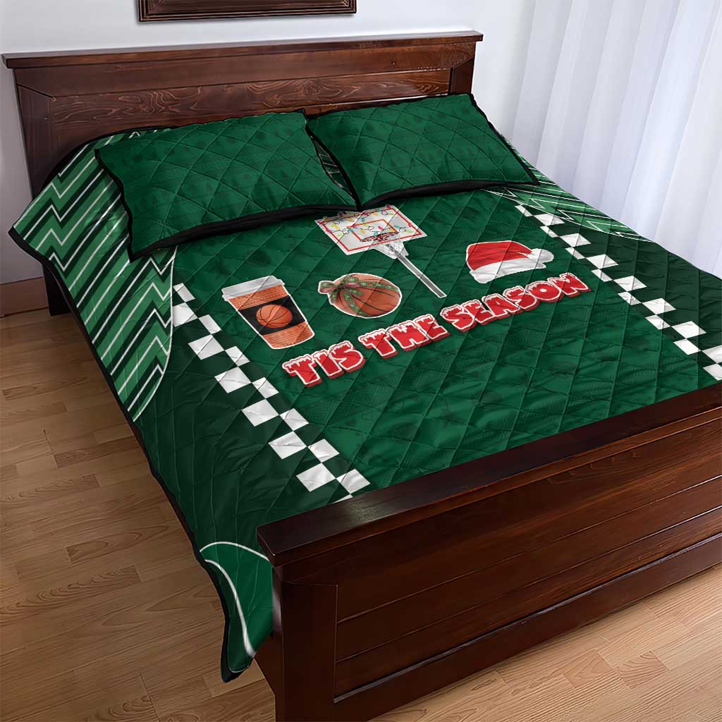 Basketball Christmas Quilt Bed Set Tis The Season DT05