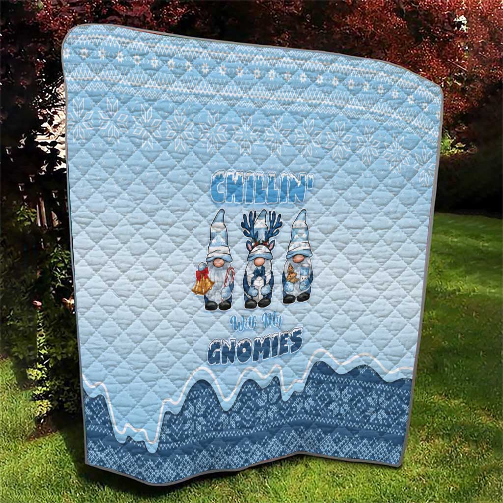 Chillin With My Gnomies Quilt Merry Christmas DT05
