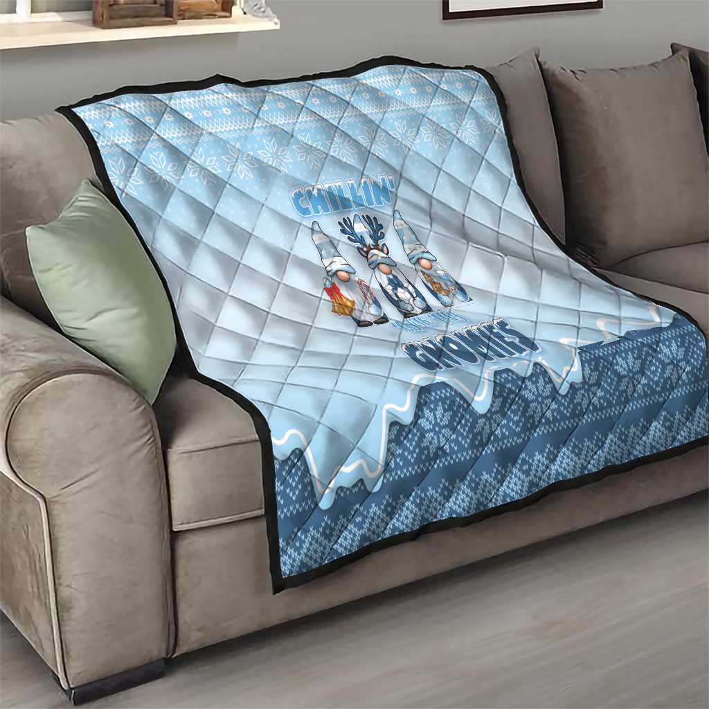 Chillin With My Gnomies Quilt Merry Christmas DT05