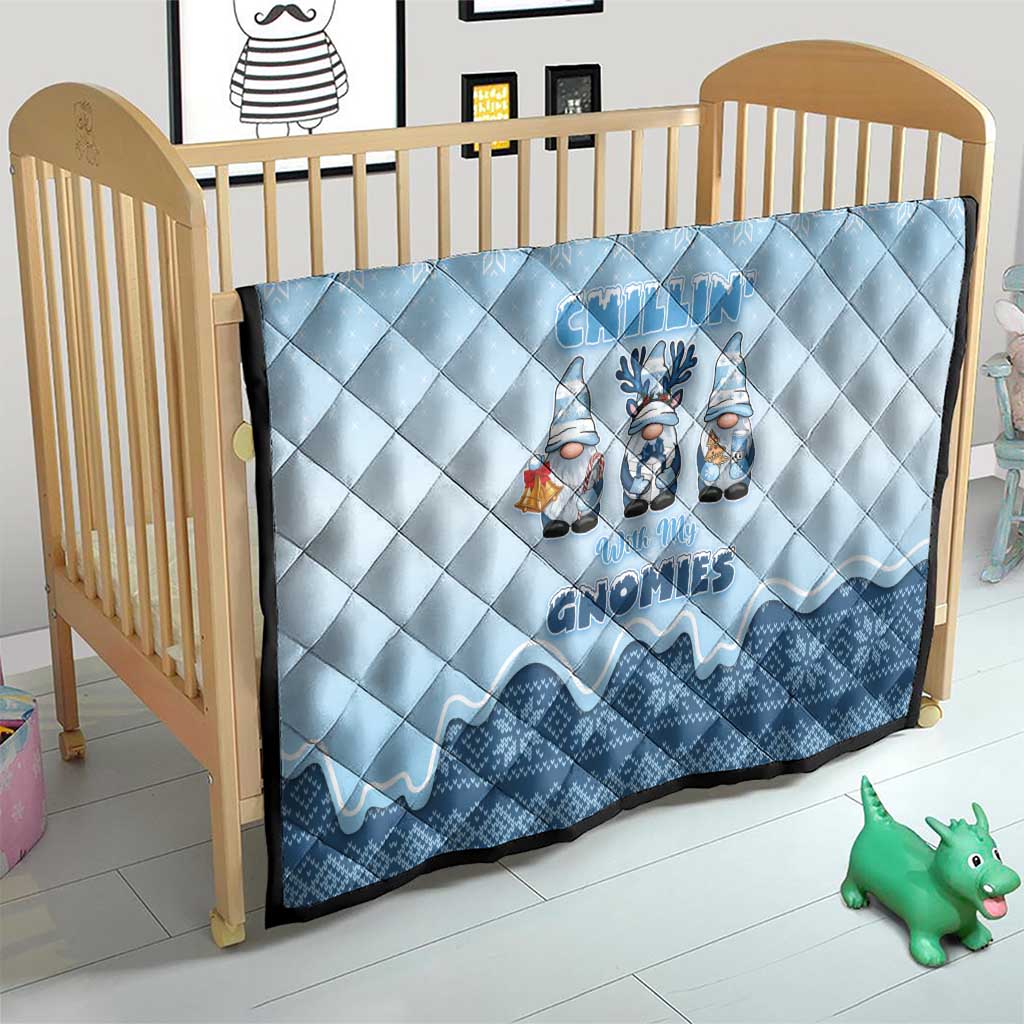 Chillin With My Gnomies Quilt Merry Christmas DT05