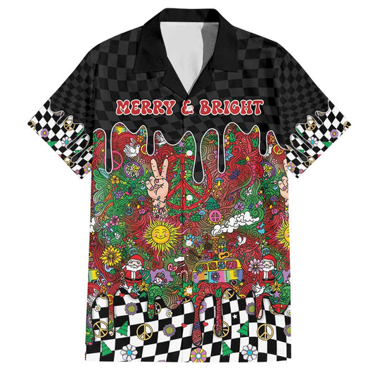 Hippie Christmas Hawaiian Shirt Doodle Style DT05