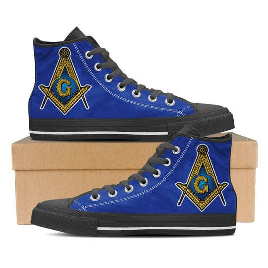 Wonder Print Shop Footwear - Freemasonry High Top Shoes LT10