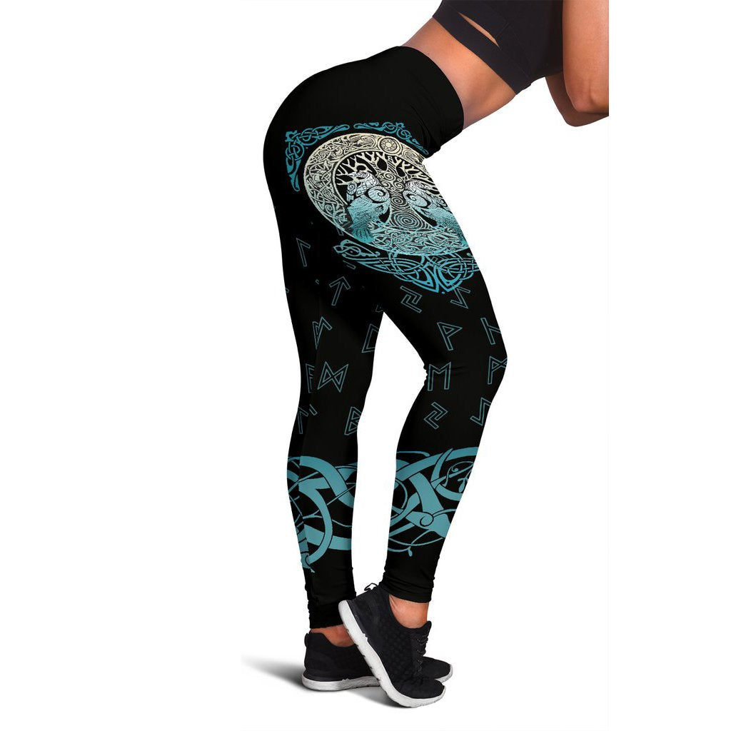 Viking Leggings Yggdrasil and Ravens RLT12