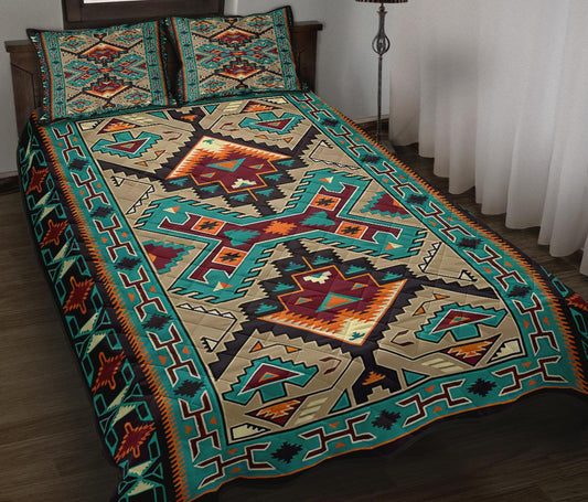 Blue Tribe Design Native American Quilt Bed Set LT10