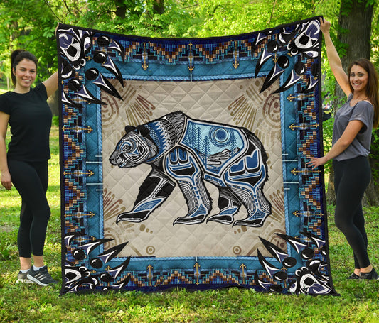 Bear Symbol Native American Premium Quilt LT10