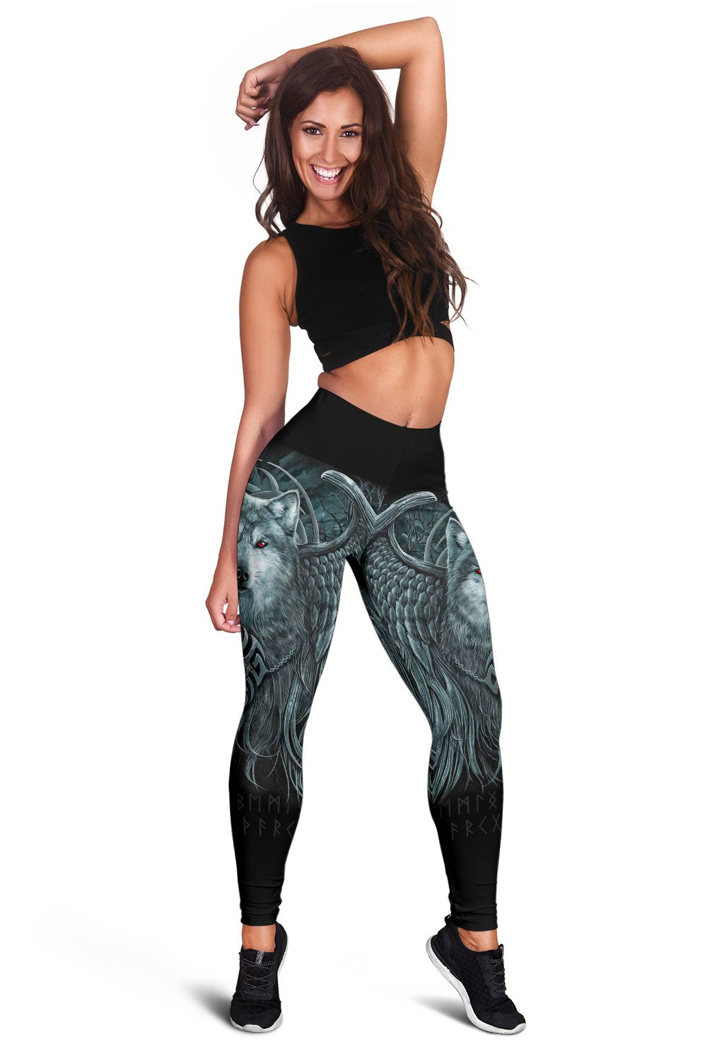 Viking Leggings, Spiral Wolf Spirit RLT12