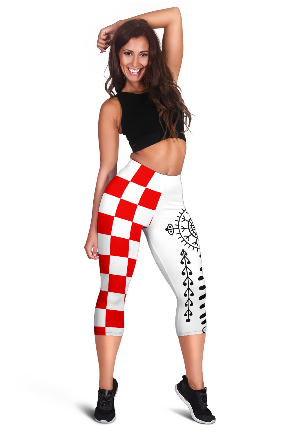 Croatia Capris Leggings Croatian Tattoo
