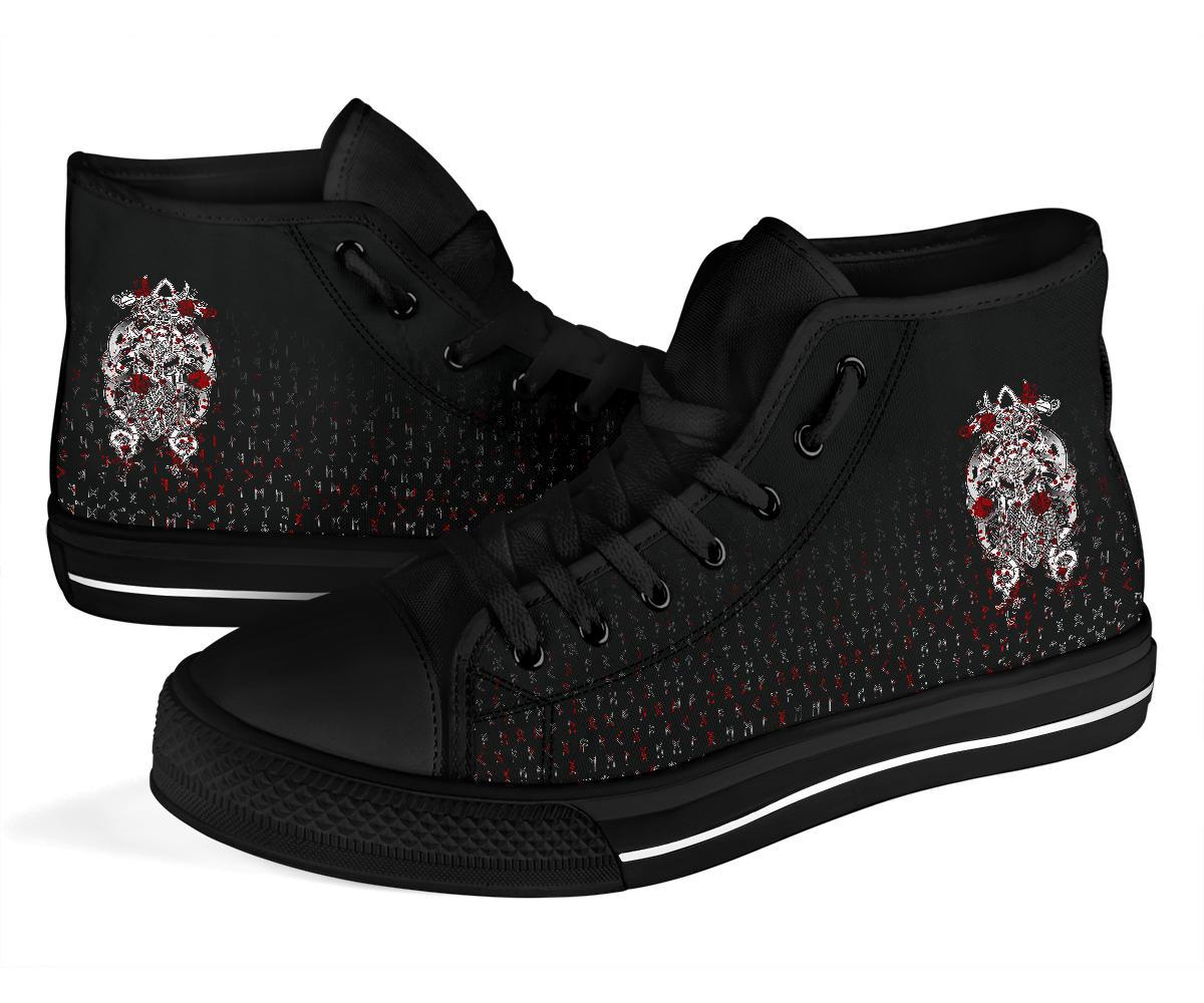 Viking Tyr Tattoo Blood High Top Shoes RLT12