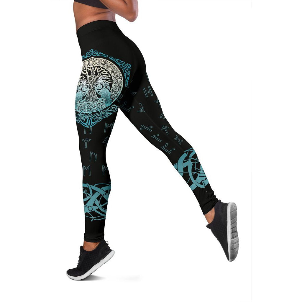 Viking Leggings Yggdrasil and Ravens RLT12