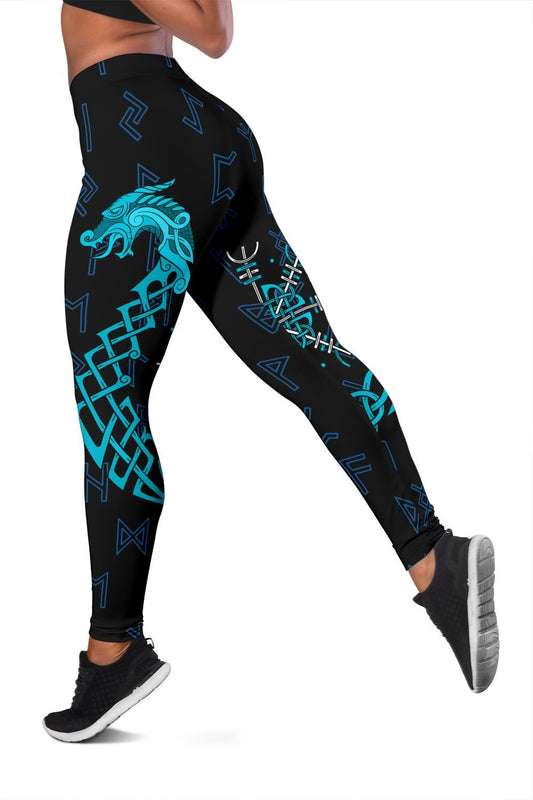 Viking Leggings, Aegishjalmur Helm Of Awe Blue Edition RLT12