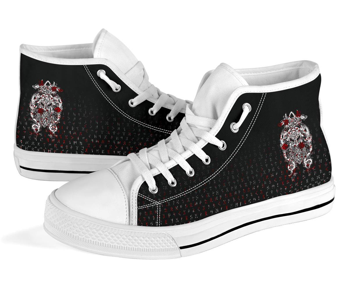 Viking Tyr Tattoo Blood High Top Shoes RLT12