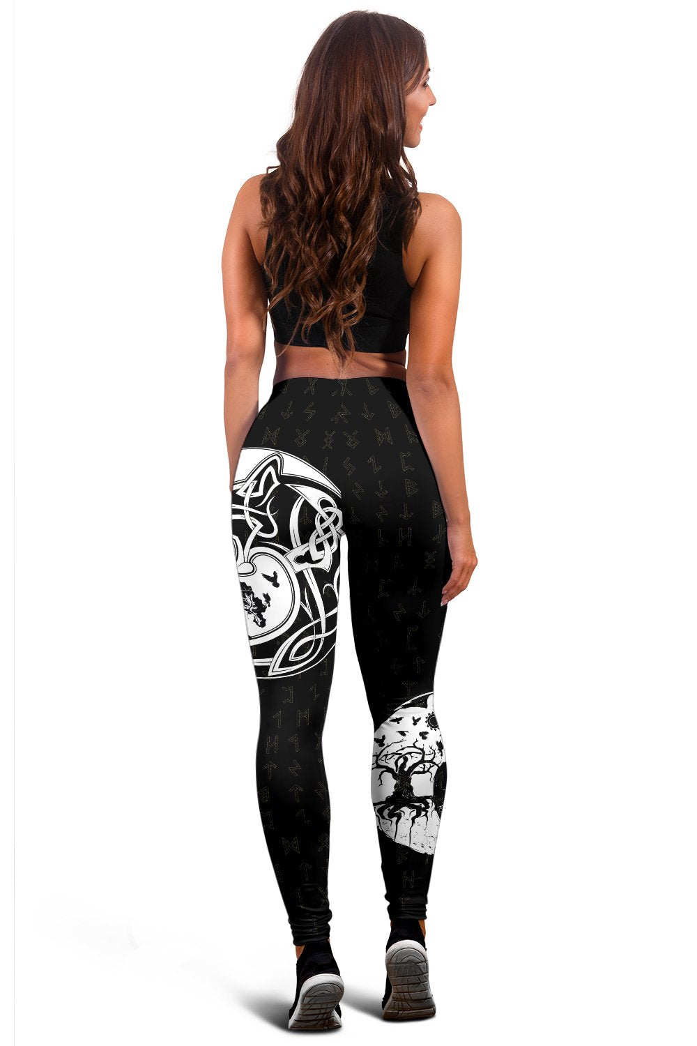 Viking Leggings, Skoll and Hati Rune Tattoo RLT12