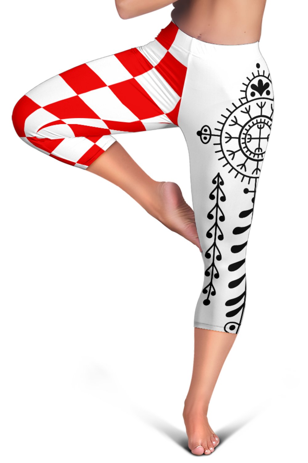 Croatia Capris Leggings Croatian Tattoo