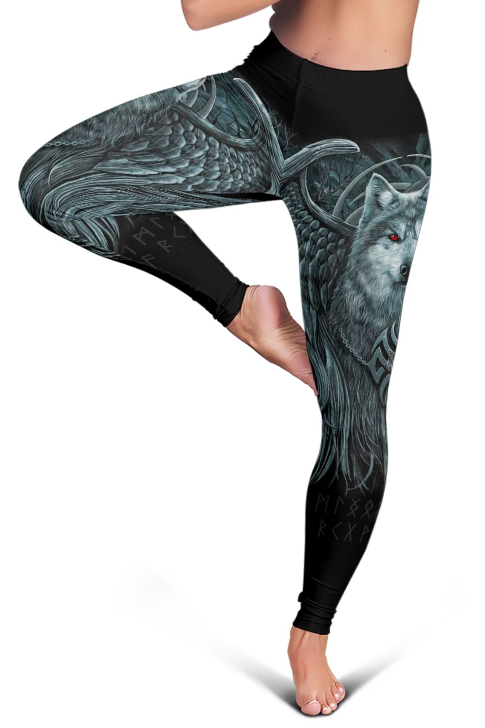 Viking Leggings, Spiral Wolf Spirit RLT12