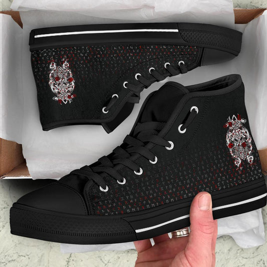 Viking Tyr Tattoo Blood High Top Shoes RLT12