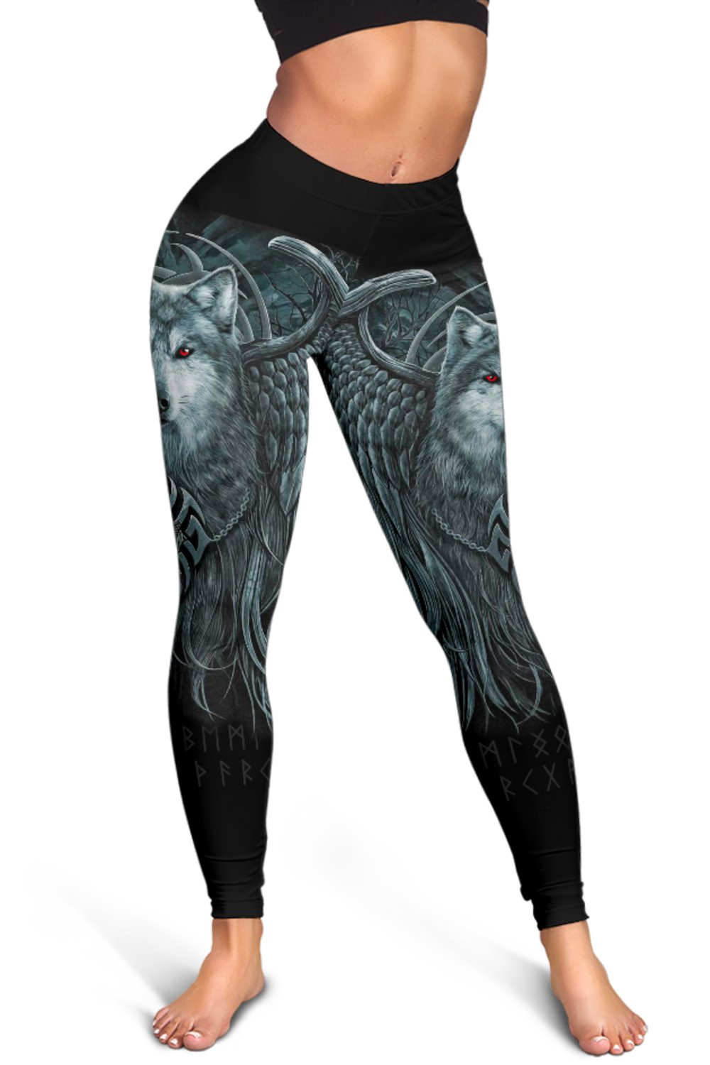 Viking Leggings, Spiral Wolf Spirit RLT12
