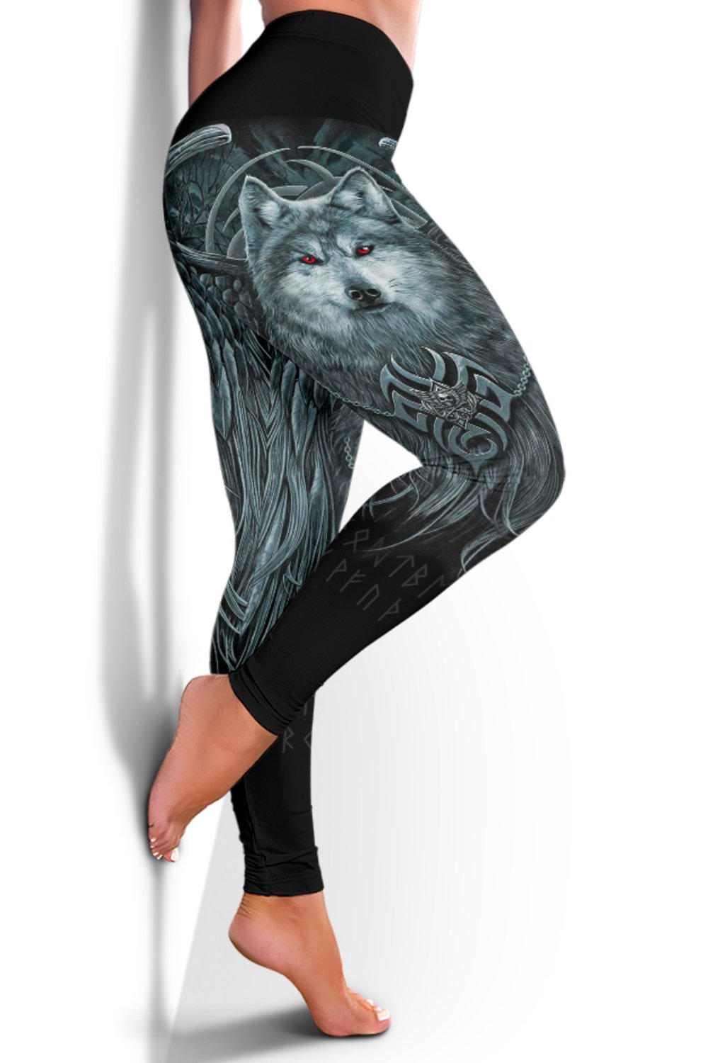 Viking Leggings, Spiral Wolf Spirit RLT12