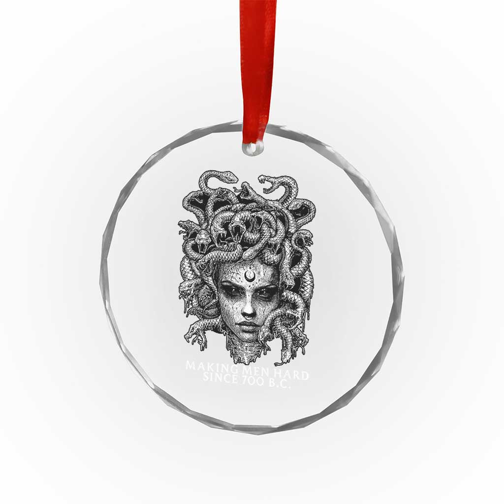 Funny Feminist Medusa Crystal Glass Ornament Making Men Hard Since 700 B.C Dark Myth Ancient TS10