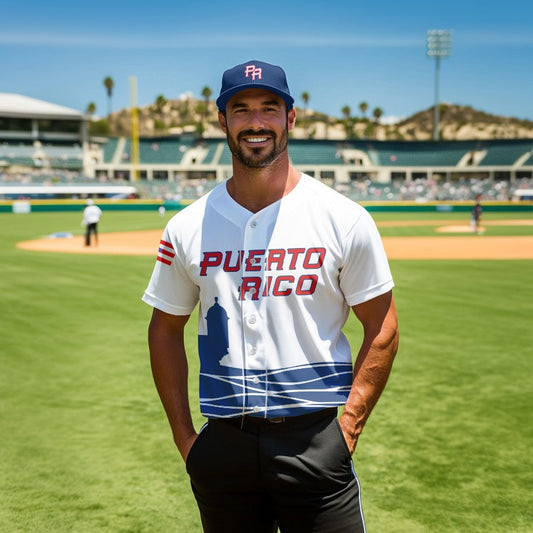(Custom Personalised And Number) Baseball 2023 Puerto Rico Baseball Jersey LT6