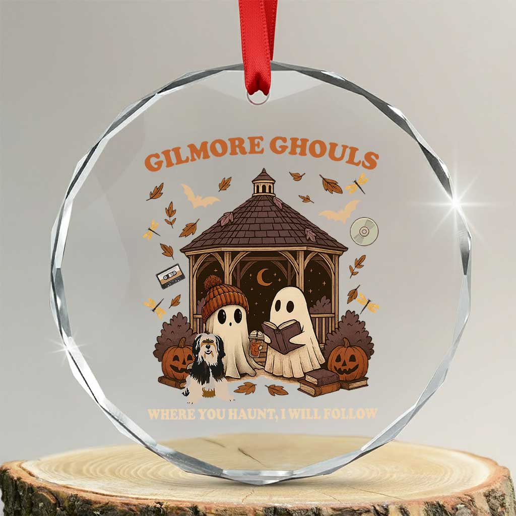 Gilmore Ghouls Halloween Crystal Glass Ornament Retro Book Lover Cute Ghost Fall Pumpkin TS10