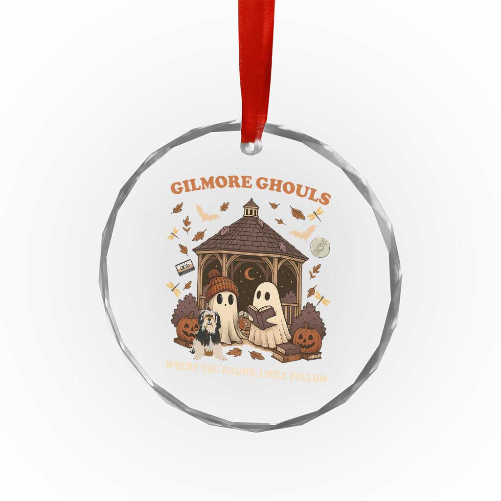 Gilmore Ghouls Halloween Crystal Glass Ornament Retro Book Lover Cute Ghost Fall Pumpkin TS10