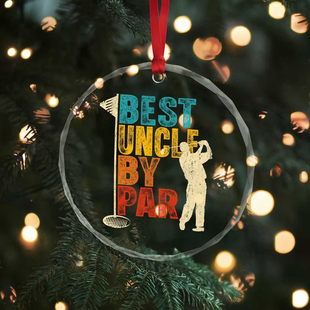 Golf Gifts for Uncle Crystal Glass Ornament Golf Fathers Day Golfer Uncle Gift TS10
