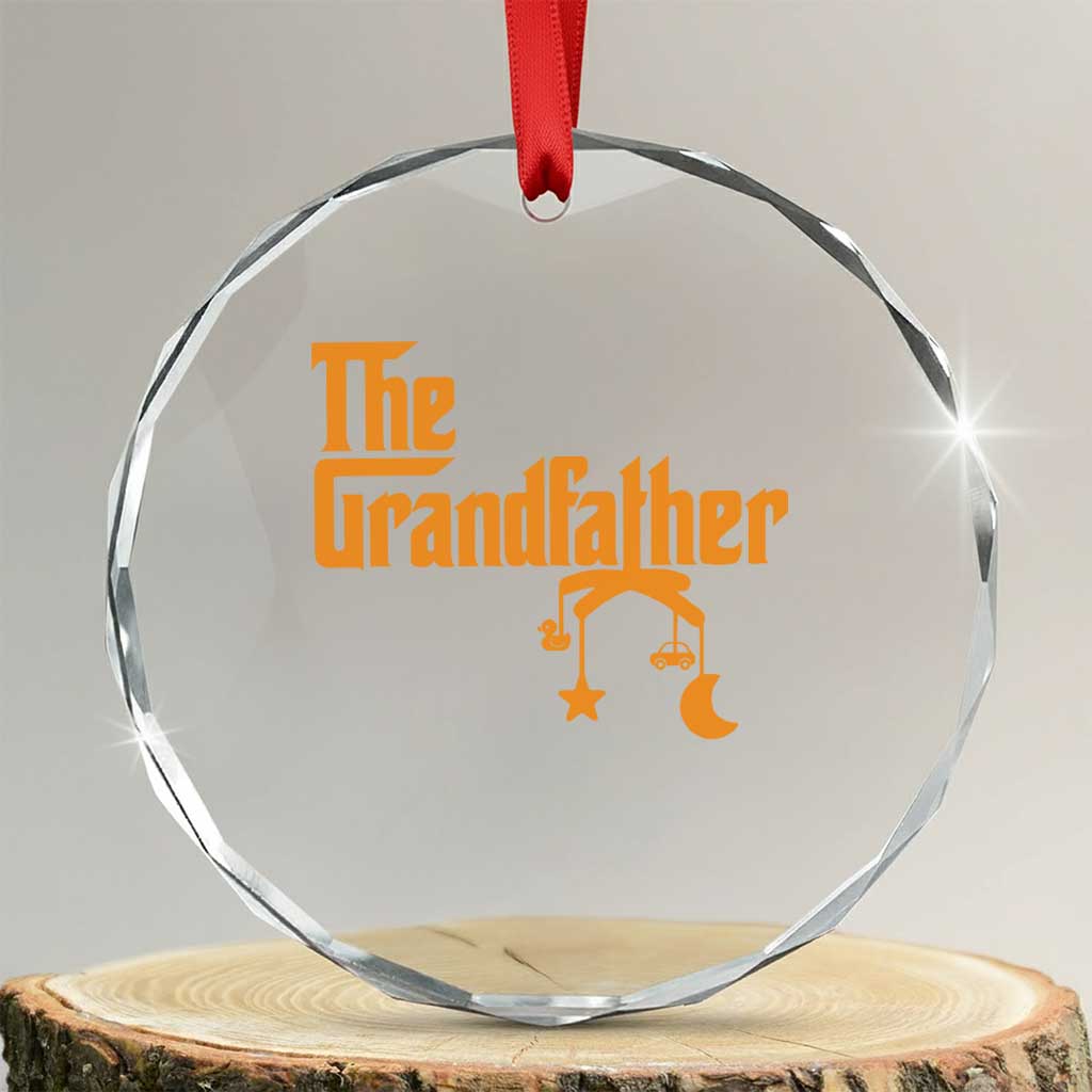 Grandfather Crystal Glass Ornament Funny Grandpa Fathers Day TS10