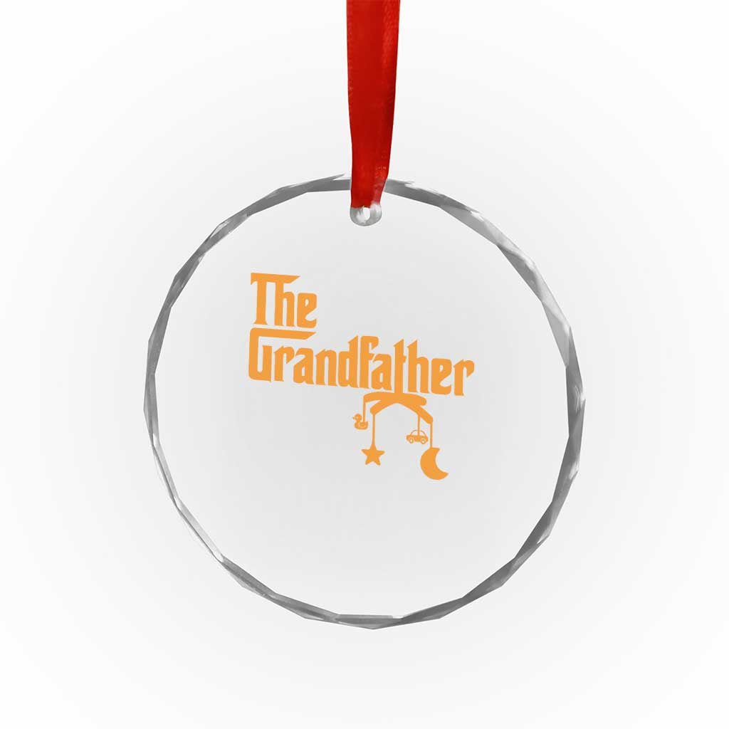 Grandfather Crystal Glass Ornament Funny Grandpa Fathers Day TS10