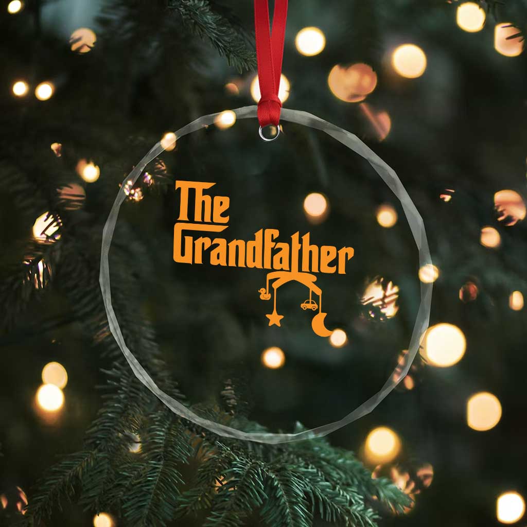 Grandfather Crystal Glass Ornament Funny Grandpa Fathers Day TS10