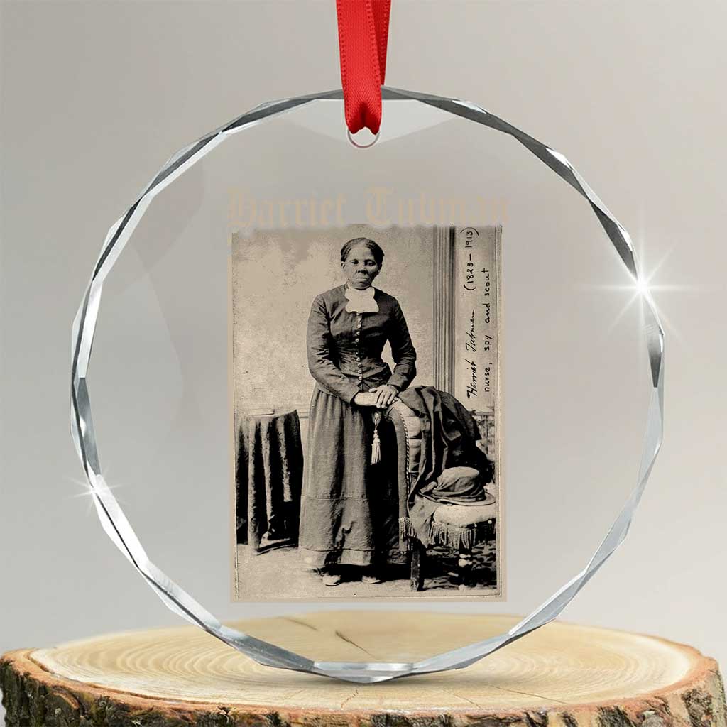 Harriet Tubman Crystal Glass Ornament Juneteenth Black History Freedom TS10