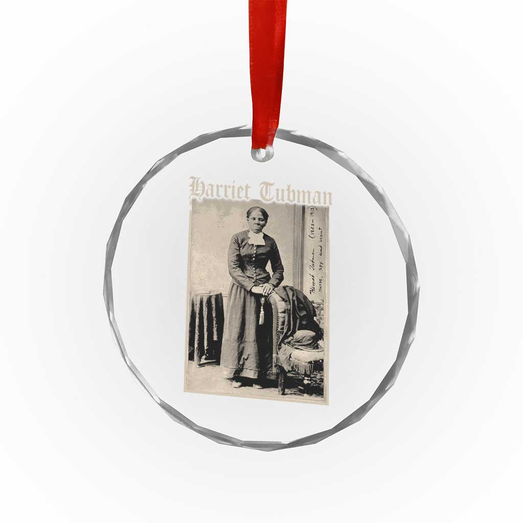 Harriet Tubman Crystal Glass Ornament Juneteenth Black History Freedom TS10