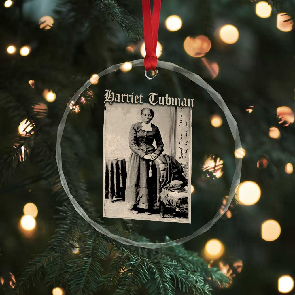 Harriet Tubman Crystal Glass Ornament Juneteenth Black History Freedom TS10