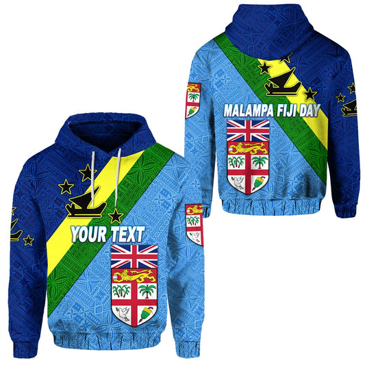 Custom Vanuatu Malampa And Fiji Day Hoodie Simple Style LT8
