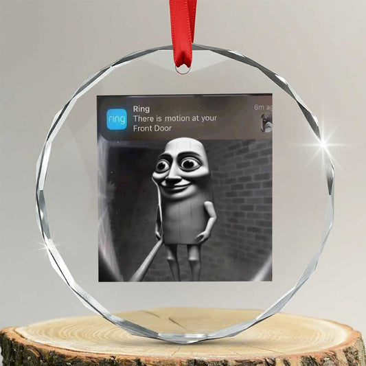Italian Brainrot Tung Tung Tung Sahur Crystal Glass Ornament Internet Memes Ring with Motion TS10